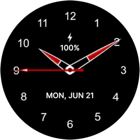 App Insights Black Analogue S Watch Face Apptopia