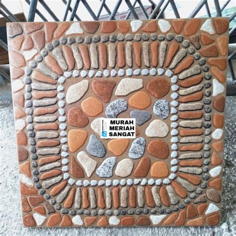 Jual Keramik Lantai 40X40 Kasar Motif Kayu Batu Alam Batu Coral Timbul