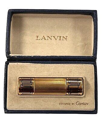 LANVIN DESIGN BY CARTIER VINTAGE ARPEGE PERFUME BOTTLE GOLD PLATED IN