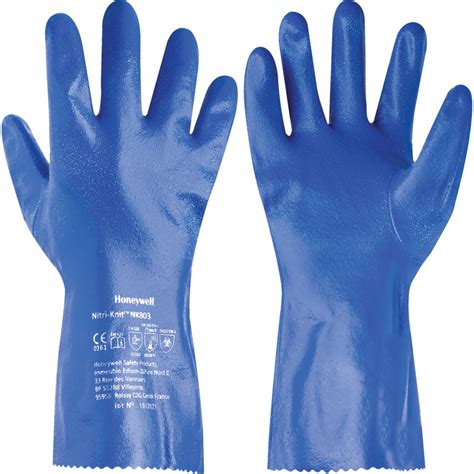 Honeywell North Nk Nitri Knit Blue Nitrile Gloves Size Zoro Uk