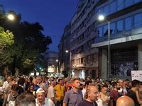 Politika Protest Srbija protiv nasilja završio se ispred REM a