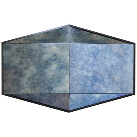 The Gem Mirror Is Built In Antique Cobalt Blue Mirror Glass With An