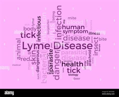 Lyme Disease Word Cloud Template Health And Medical Awareness Concept