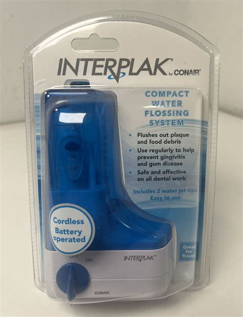 Interplak By Conair Compact Water Jet Pick Flossing System Cordless Travel F8 Ebay Em 2024