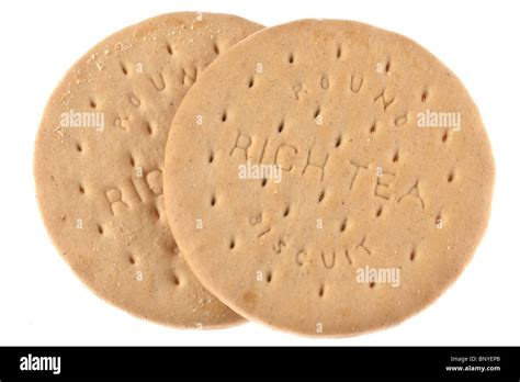 Two rich tea biscuits Stock Photo - Alamy