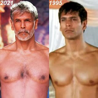 Shirtless Bollywood Men Now And Then Milind Soman Forever Hot