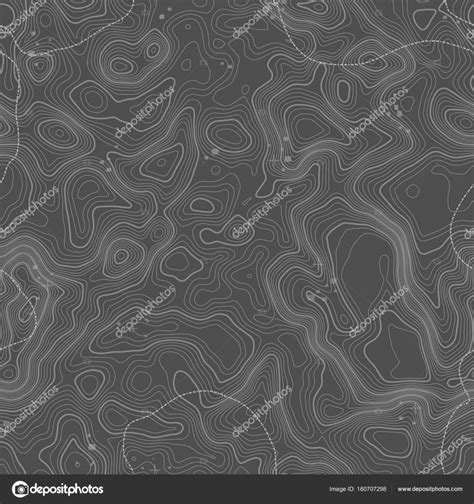 Padrão sem costura Mapa topográfico de fundo espaço para cópia