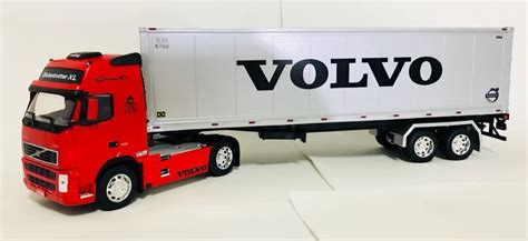 Miniatura Volvo Fh Conjunto Customizado Carreta Ba R