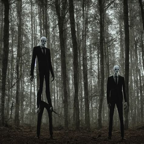 Slender Man Forest Fog