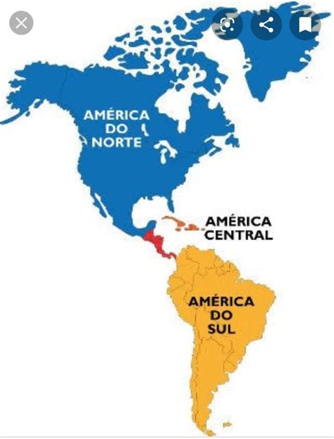 Continente Americano Mapa Pol Tico