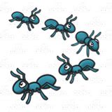 Mascot Ants Marching Forward Illustration - Stock Illustration - Clip ...