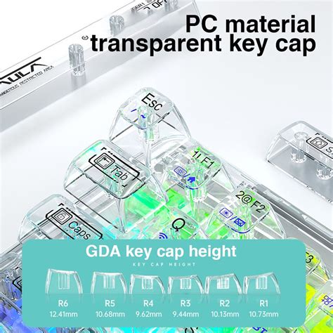 Bàn Phím Cơ Không Dây AULA F68 RGB 3 Mode Hot Swap Gasket Mount Có Núm Vặn