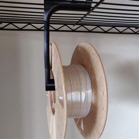 Filament Spool Holder For Wire Shelf By Kerber Download Free Stl