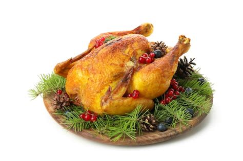 Premium Photo Christmas Roast Turkey Isolated On White Background