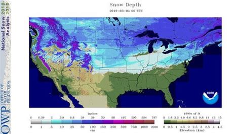 Snow Cover Map Colorado - Printable Map