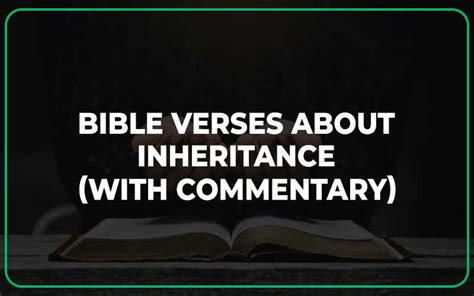 25 Bible Verses About Inheritance (With Commentary) - Scripture Savvy