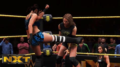 Wwe 2k20 Nxt Dakota Kai W Tegan Nox Vs Candice Lerae Youtube