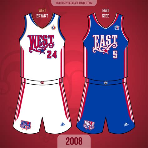 NBA Jersey Database, 2008 NBA ALL-STAR GAME New Orleans Arena East...