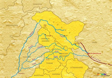 Indus River System Indian River Map Ancient India Map River