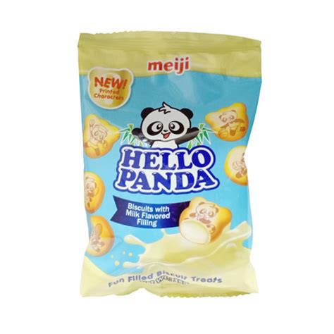 Meiji Hello Panda Biscuits With Milk Flavored Filling 35g Shopee