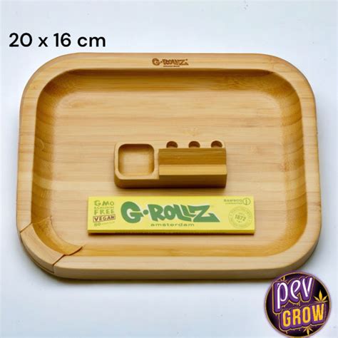 Achetez un plateau à rouler en bambou G Rollz 20x16 cm à petit prix sur