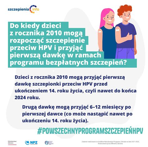 Kogo Dotyczy Powszechny Program Szczepie Przeciw Hpv W Roku