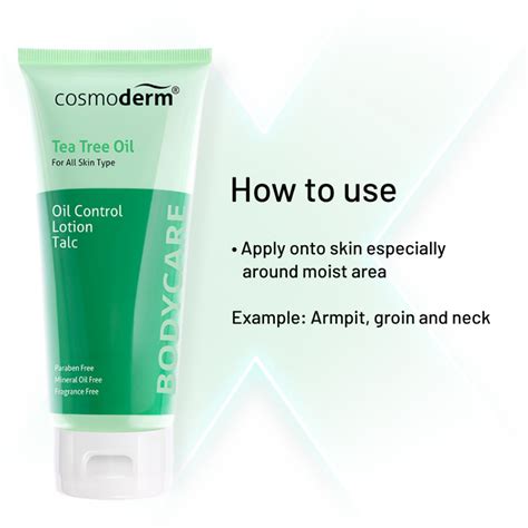 Cosmoderm Oil Control Lotion Talc 125ml Shopee Malaysia