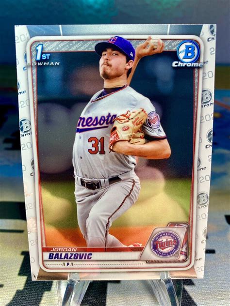 2020 Jordan Balazovic Bowman Chrome Prospects 1st Bowman BCP 123 Twins