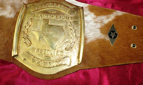 Cast SouthWest Heavyweight Wrestling Championship Belt | Top Rope Belts