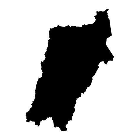 Premium Vector | Atacama region map administrative division of chile