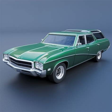 Buick Sport Wagon 1969 3D model 3D printable | CGTrader