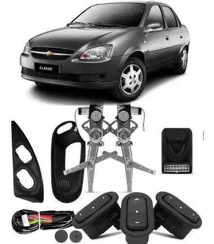 Kit Vidro El Trico Corsa Classic Wagon Pts Sensorizado Parcelamento