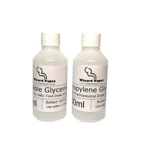 PG VG Make Your Own Liquid Vegetable Glycerine Propylene Glycol