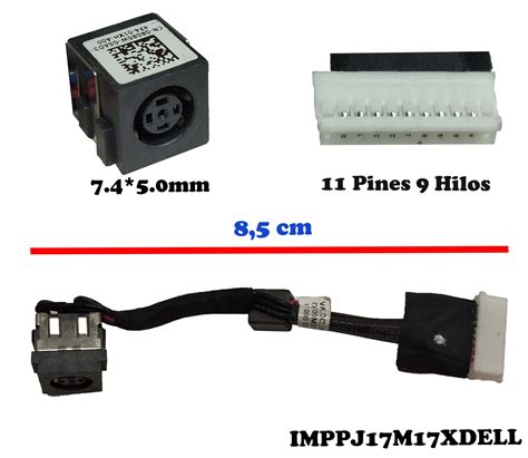 Dc Power Jack Pin De Carga Dell Alienware M X R T Dk Serviclic