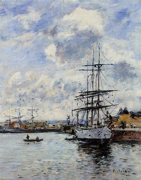 Deauville The Basin 1897 Painting Eugene Louis Boudin Oil Paintings