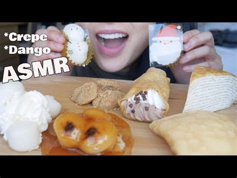 Asmr Crepe Cake Mochi Dango Soft Eating Sounds No Talking Sas Asmr