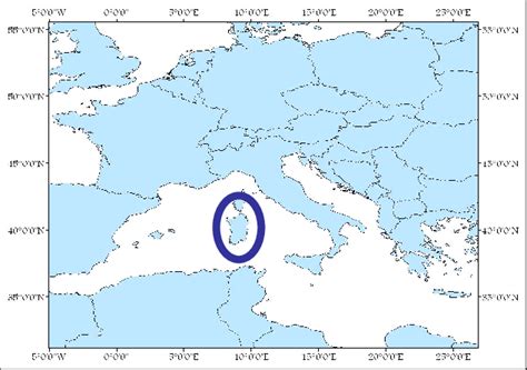 Geographical map of the western Mediterranean Basin. | Download ...