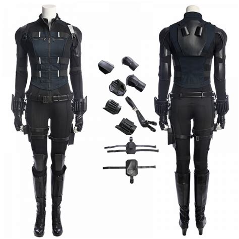 Black Widow Costumes Avengers Infinity War Cosplay Costume - Champion Cosplay