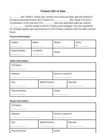 Signsimpli Firearm Bill Of Sale