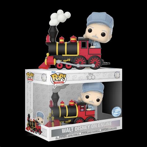 Funko Pop Trains Disney 100th Walt Disney On Engine 18 Hobbies