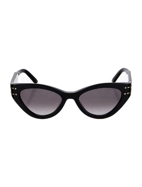 Christian Dior Cat Eye Tinted Sunglasses Black Sunglasses