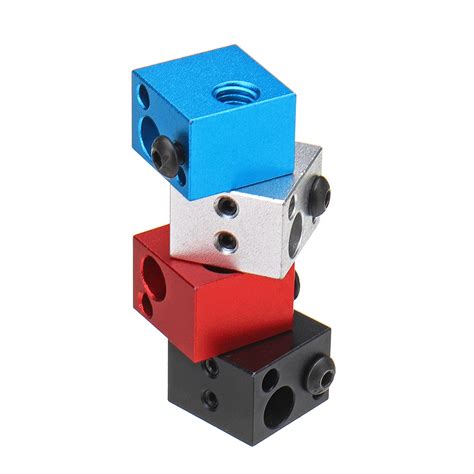 Mm Aluminium Hot End Heating Block Support Various Thermistors For D Printer Extruder