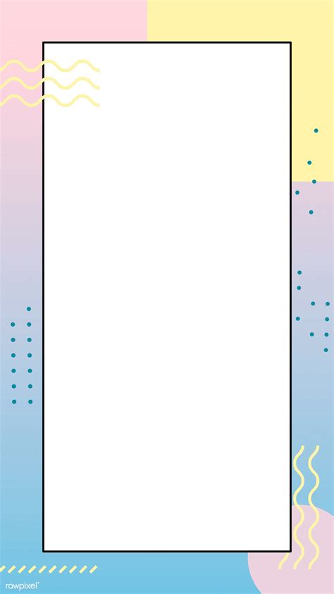 Pastel Memphis Facebook story background vector | premium image by