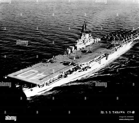 U.S.S. Tarawa. January 01, 1954 Stock Photo - Alamy