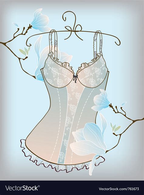 Romantic Lingerie Royalty Free Vector Image Vectorstock