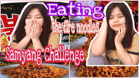 Eating The Korean Spicy Ramen Noodles Challenge Samyang 🔥 Fire Noodles