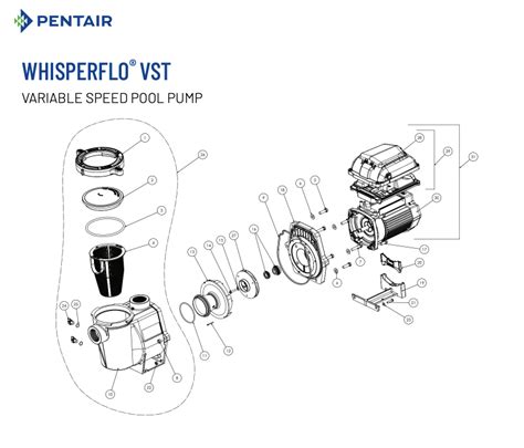 Pentair Whisperflo Vs Vst Pool Pump Parts Diagram