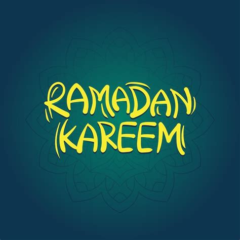 Letras Vetoriais Ramadan Kareem E Ilustra O De Caligrafia Para Fundo