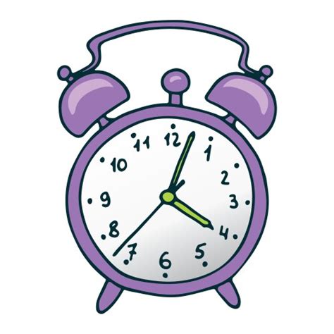 Cartoon Alarm Clock Ringing Royalty Free Vector Image