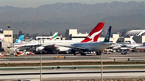 LAX Airport Takeoffs And Landings YouTube